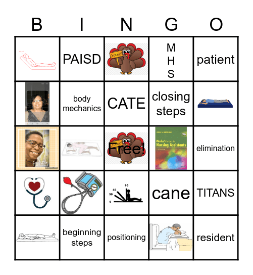 HEALTH SCIENCE - POSITIONING Bingo Card