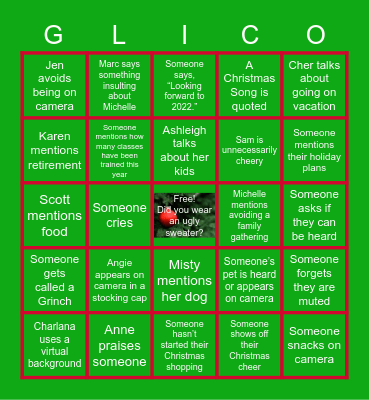 Gerber Life T&OD Bingo Card