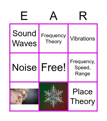 Hearing Bingo Card