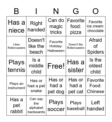 FRIENDSGIVING Bingo Card