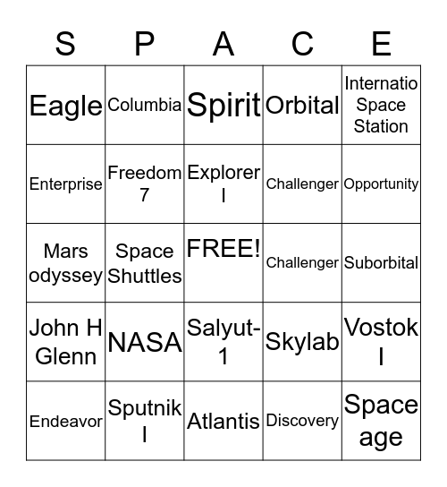 Bingo was his name-o Bingo Card