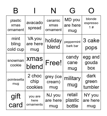 MERCH BINGO Card