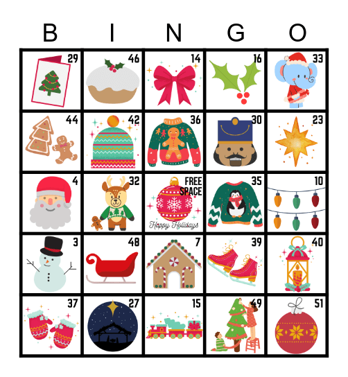 12 Days Of Post Holiday Bingo Card