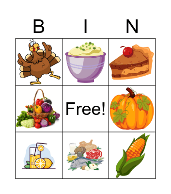 Thanksgiving day! Bingo Card
