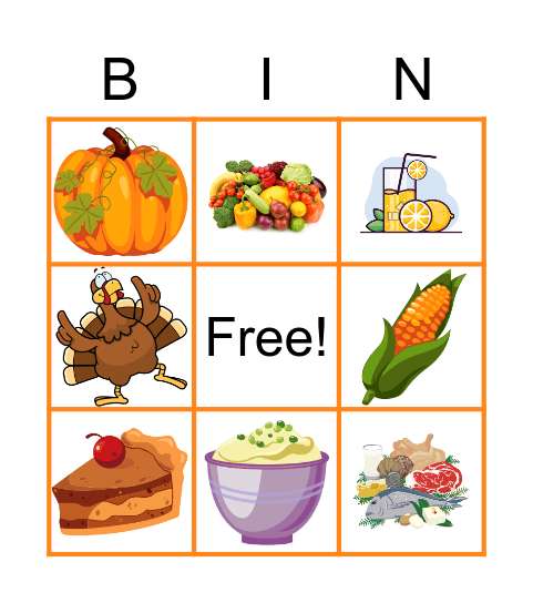 Thanksgiving Day! Bingo Card