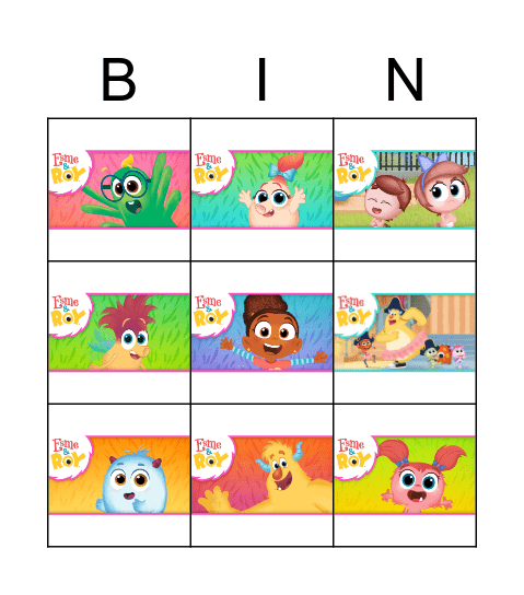 Esme and Roy characters Bingo Card