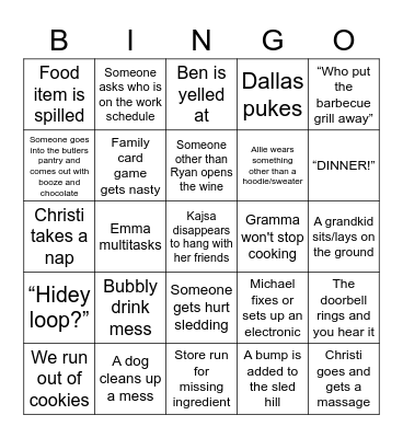 10K Bingo Card