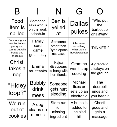 10K Bingo Card