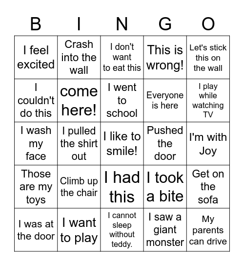 LEO's Bingo Card