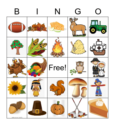 Fall Fun Bingo Card