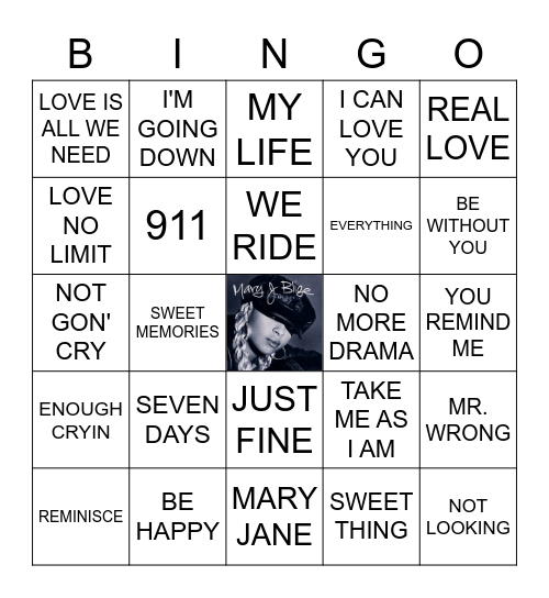 MJB Bingo Card