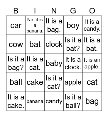Starter A Revision ABC Bingo Card