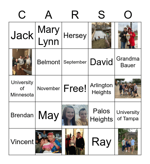 Thanksgiving 2021 Bingo Card