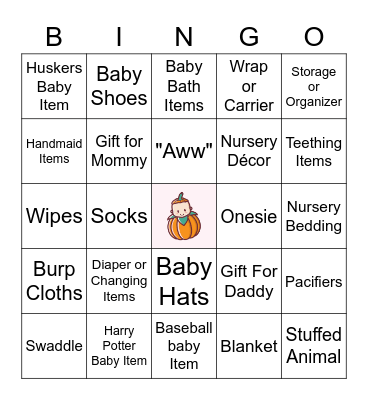 Lil Pumpkin Bingo Card