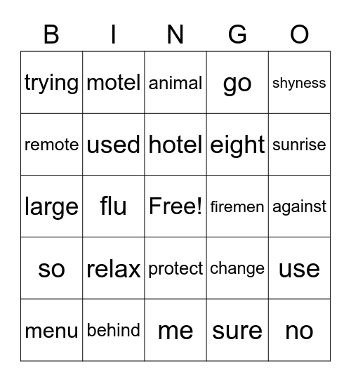 Unit 7 Week 1 Bingo Card