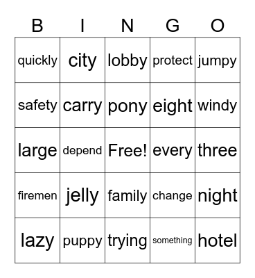 Unit 7 Week 2 Bingo Card