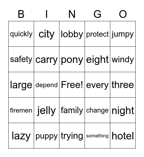 Unit 7 Week 2 Bingo Card