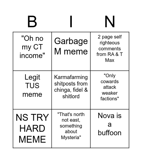 MONARCH GOES WEST BINGO! Bingo Card