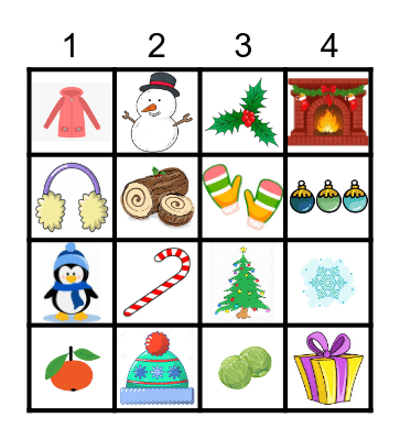 WINTER BINGO Card