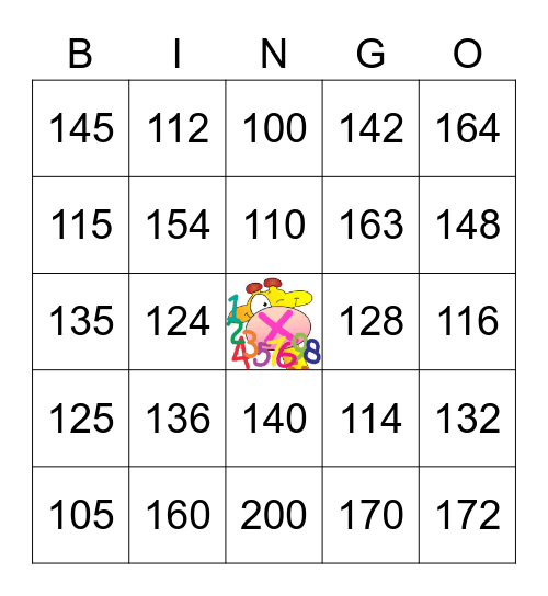 TAFEL BINGO 5-6-7-8-10 Bingo Card
