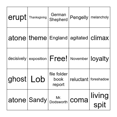 Lob's Girl/German Shepherds Bingo Card
