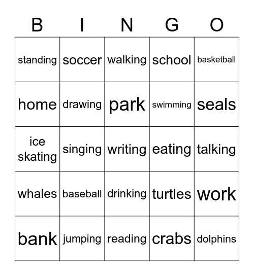 SMART ENGGLISH 3 L.1-10 Bingo Card