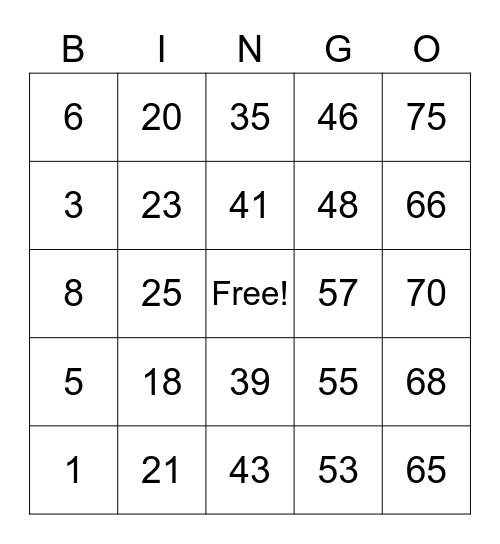 WIS @15 E-BINGO Card