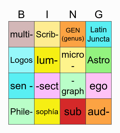 root-bingo-card