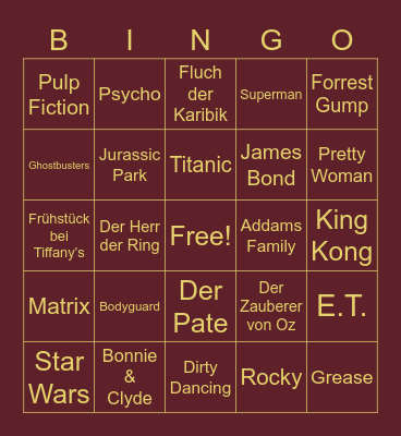 Chanukka Ball 2021 Oscar Night in OsnabrückUntitled Bingo Card