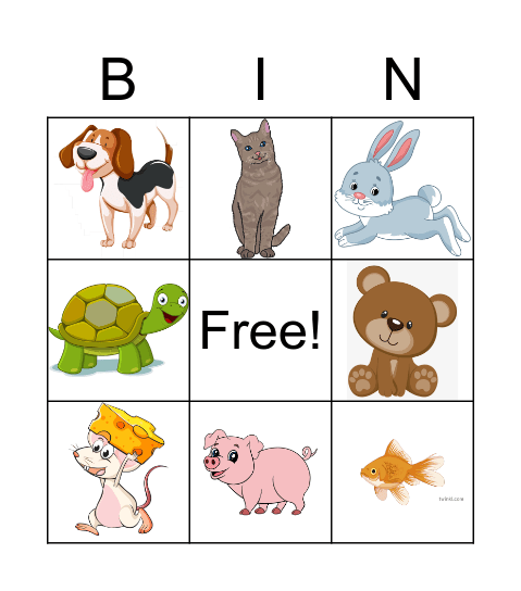 DES ANIMAUX Bingo Card