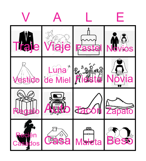 Despedida Bingo Card