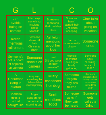 Gerber Life T&OD Bingo Card