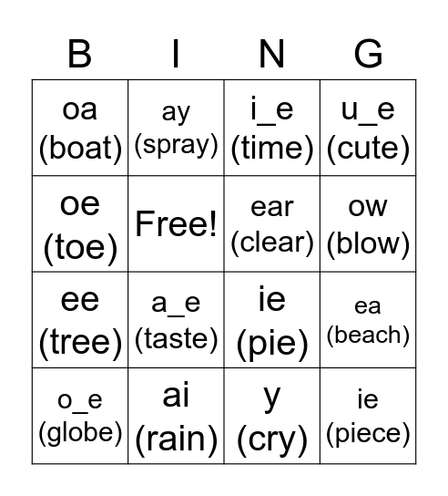 Vowel Team Bingo Vowel Team Bingo Is An Interactive And Fun Learning