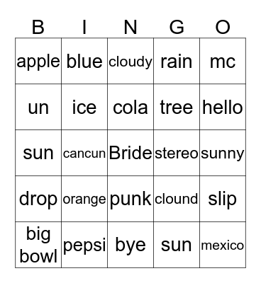 Iwona & Damian Fidowski Bingo Card