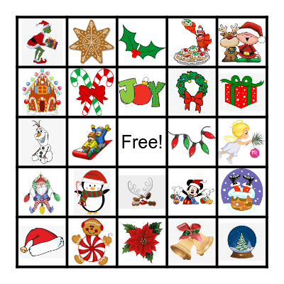 Christmas Bingo Card