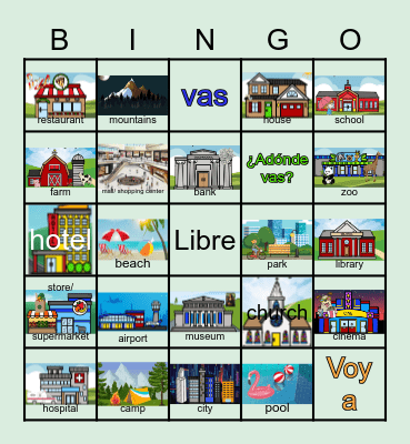 Alrededor la Ciudad Bingo Card