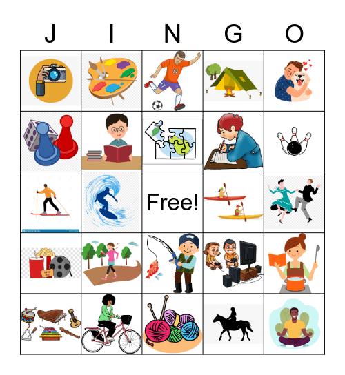 Leisure Jingo Bingo Card