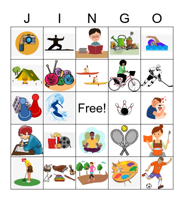 Leisure Jingo Bingo Card