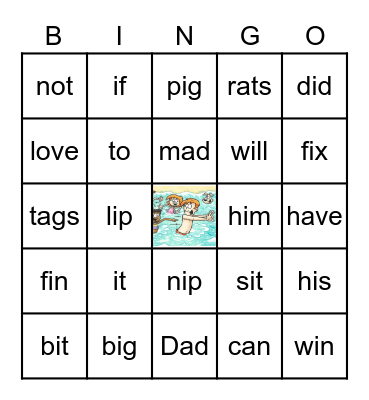 Tag Dad! BINGO Card