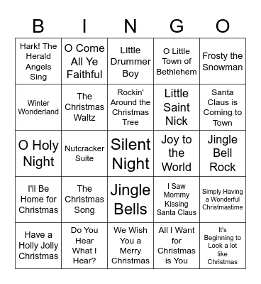 Christmas Bingo Card
