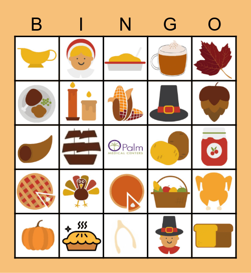 Thanksgiving - PMC Bingo Card