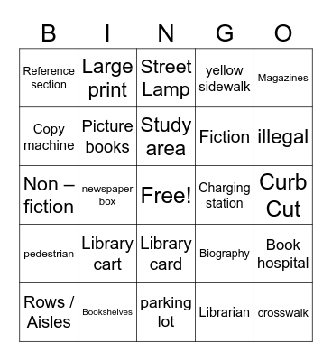 Library Cards Bingo Card