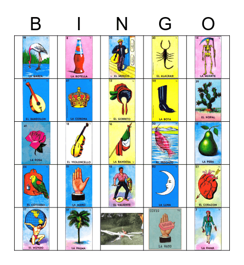 Loteria Bingo Card