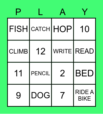 2nB BINGO GAME Bingo Card