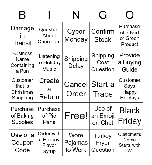 WEB CS BINGO Card