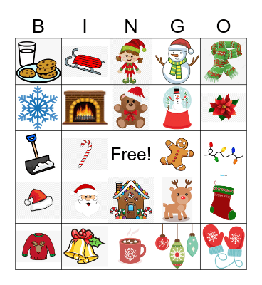 Holiday Bingo Card