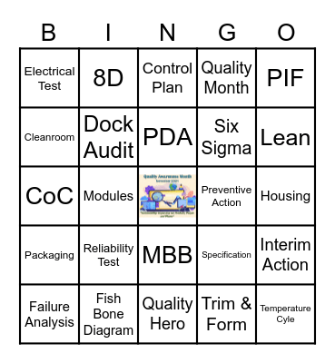 Quality Month 2021 - Sustainability Bingo Card