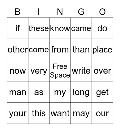 JAKE Bingo Card