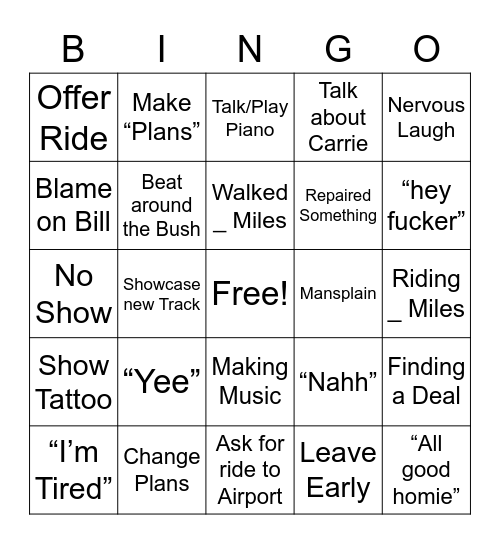 MARKO Bingo Card