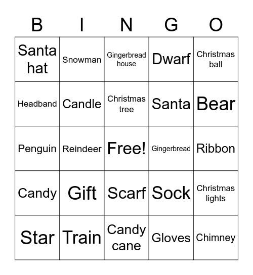 YOUR NAME HERE Bingo Card